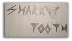 Original Shark Tooth Logo Sketch