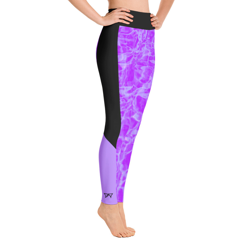 Thresher Purple Yoga / Surf Leggings - Right View