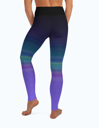 Full back view of the Namaste Yoga/Surf Leggings by Shark Tooth Surf Co.