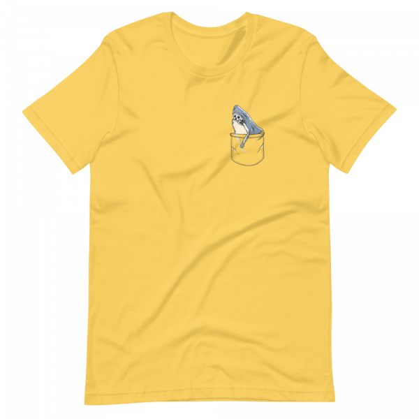 Pocket Shark Front - Yellow