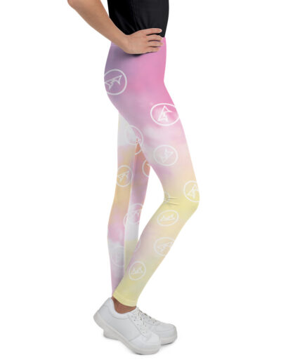 Youth Tie Dye Leggings - Right View