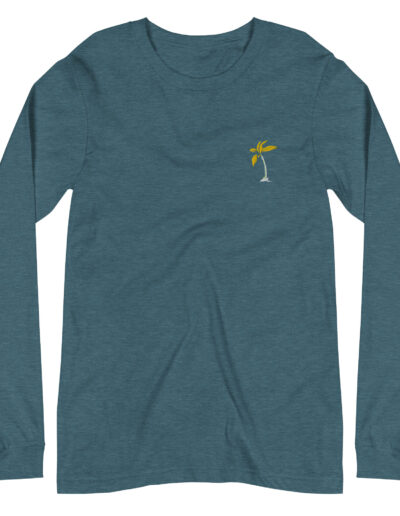 3-Hour Tour Long Sleeve - Heather Deep Teal - Front